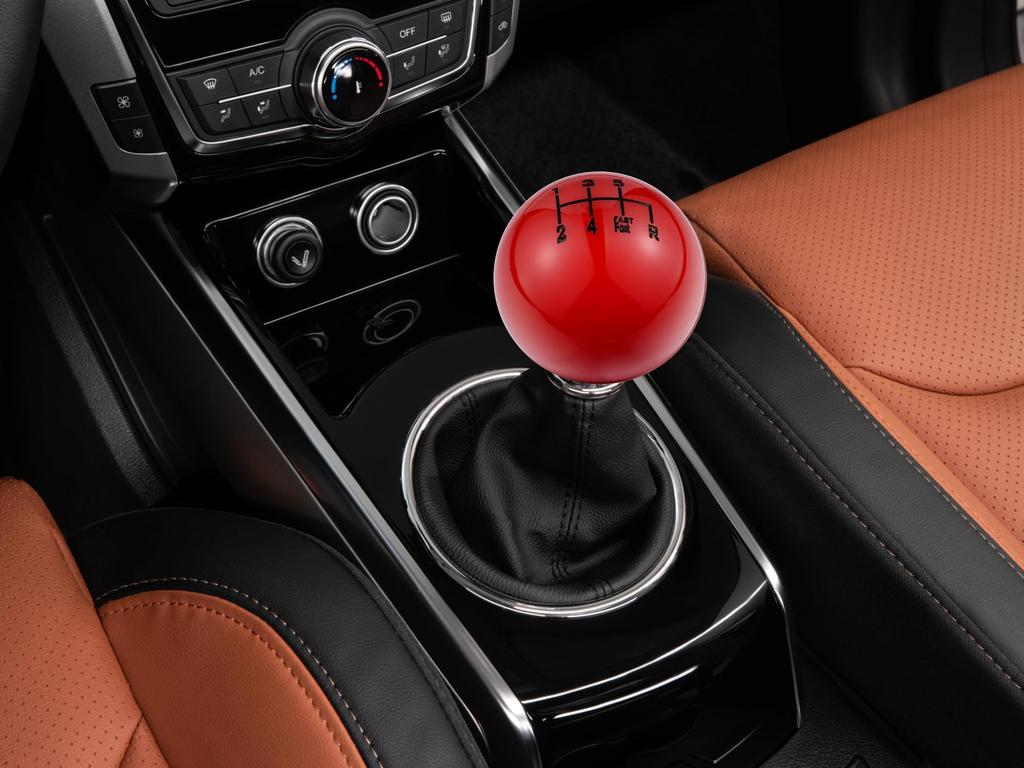 Abfer Round Shift Car Shift Knob Handle Suitable for Most Manual Transmission Cars and Red 6-Speed Knob, Head, Trucks,