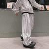 Men's Trendy Loose-Fit Sports Suit: Korean-Style Solid Color Jacket & Casual Pants Two-Piece Set for Spring/Autumn.