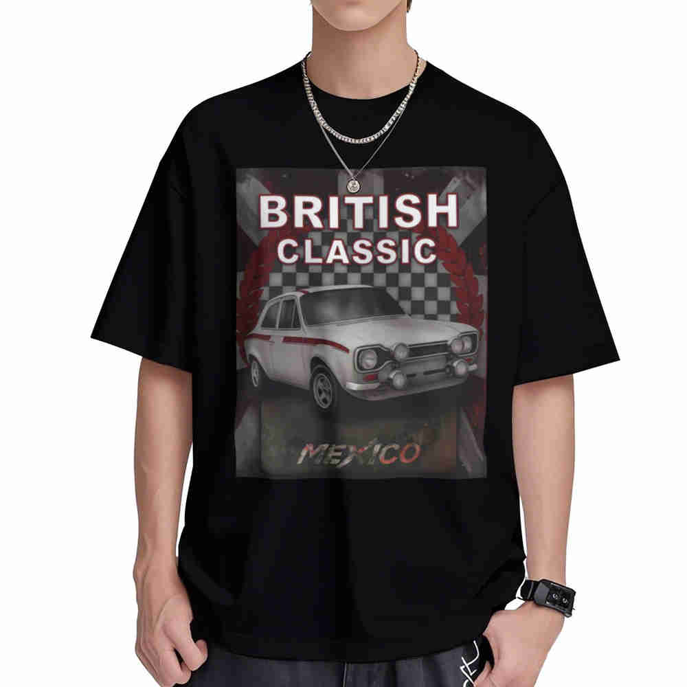 Vintage Escort Mexico Rally Car S S Short Sleeve Tee Cotton TShirt