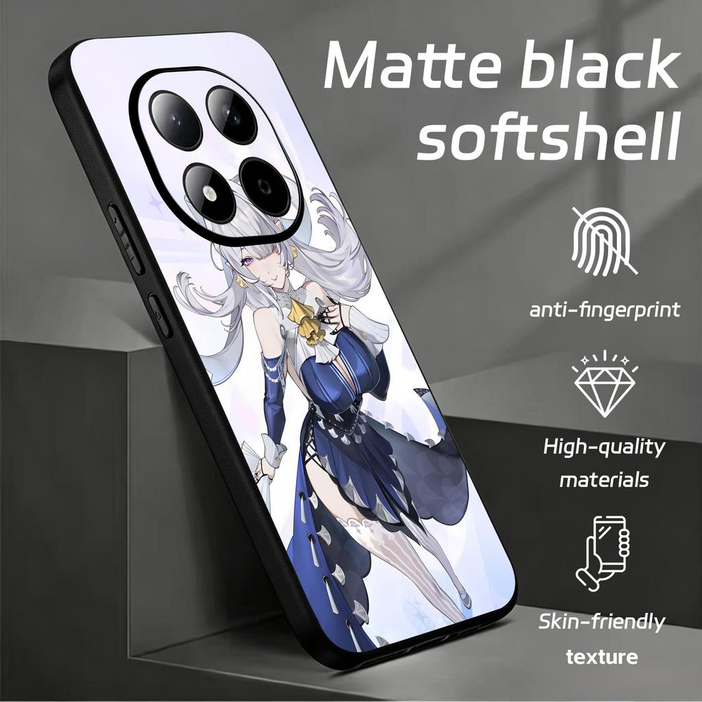 Чехол для телефона для Redmi Note15 14 13 12 11Pro Plus 5G 14C A3 Противоударный Мягкий Черный Чехол Zenless Zone Zero Velina Airgid