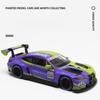 1:24 BMW M4 GT3 Alloy Sports Car Model Diecasts Metal Racing Car Vehicles Model Simulation Sound Light Collection Kids Toys Gift