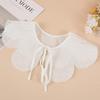 Women White Lapel Fake Collar Shawl Decorative Chocker Necklace Women Detachable False Collar Doll Ladies Half Shirt Collars
