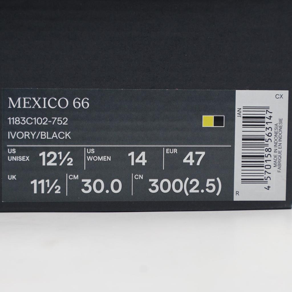 1183C102-752 Onitsuka Tiger Mexico 66 Слоновая кость Черный (Мужской)
