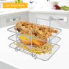 Air Fryer Rack Multi-Layer Basket Grilling Rack Cooking Rack Toast Rack for Oven Microwave Baking Roasting Air Fryer Accessories