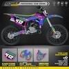 PowerZone Индивидуальные Командные Графические Наборы Наклеек Для KAWASAKI KX85 2014-2021 KX85 KX100 Номер Имя Индивидуальный