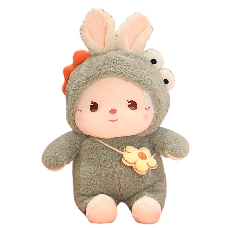 Милая трансформирующаяся плюшевая игрушка Поросенок Слоненок Динозавр Зайчик Кролик Кукла Подушка Подарок на день рождения для девочки