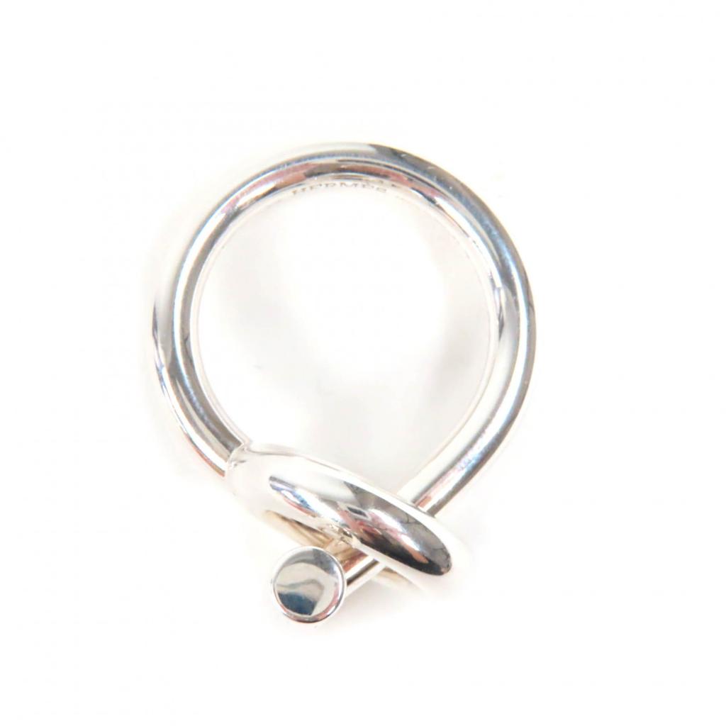 Excellent HERMES Ring Echapp MM Silver AG925 Women Used