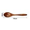 HTB Natural Wooden Spoons, Set of 4, for Lunch Boxes, Curry Spoons, Ladle Spoons, Yogurt Spoons, Soup Spoons, and Dining Room Use, Safety Safe, HTB-S4