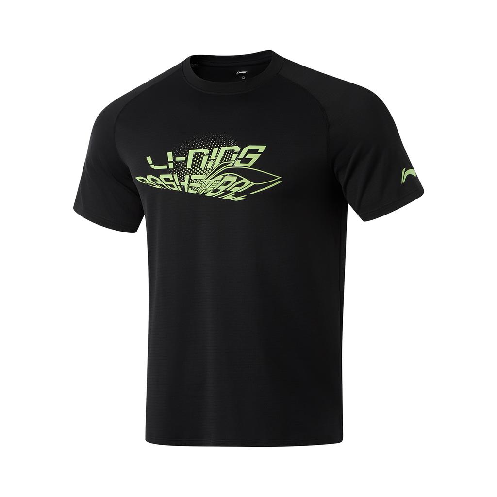 Li Ning Professional Basketball Collection T Shirt Men's Black ATSU755-1