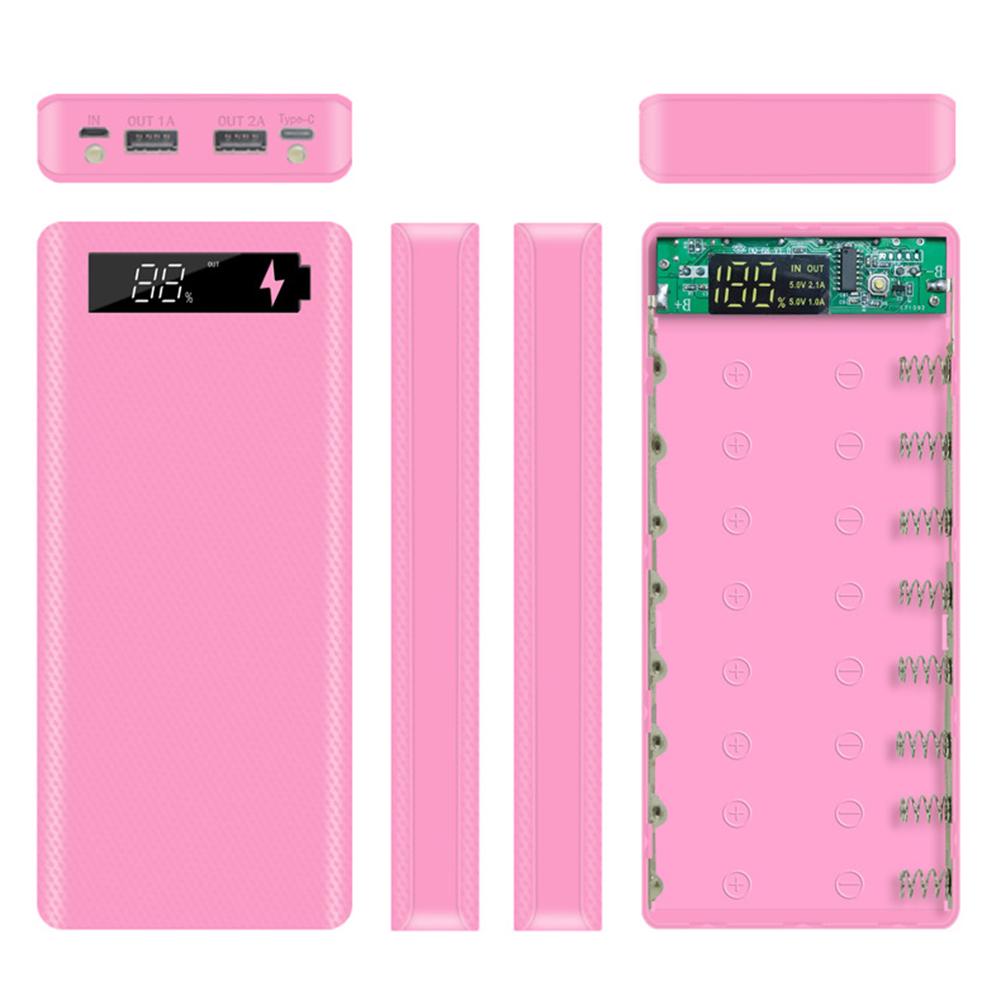 Портативный USB 18650 ЖК-дисплей DIY Mobile Power Bank Case Micro Корпус