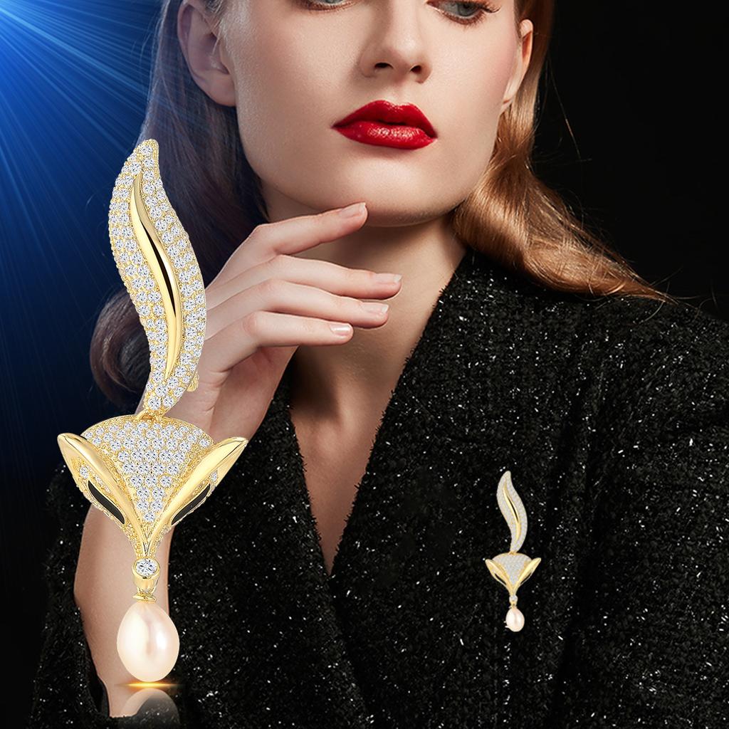 Senior Brooches Flower Leaf Brooch Pins for Women Suit Pendant  Fashion Brooches Jewelry