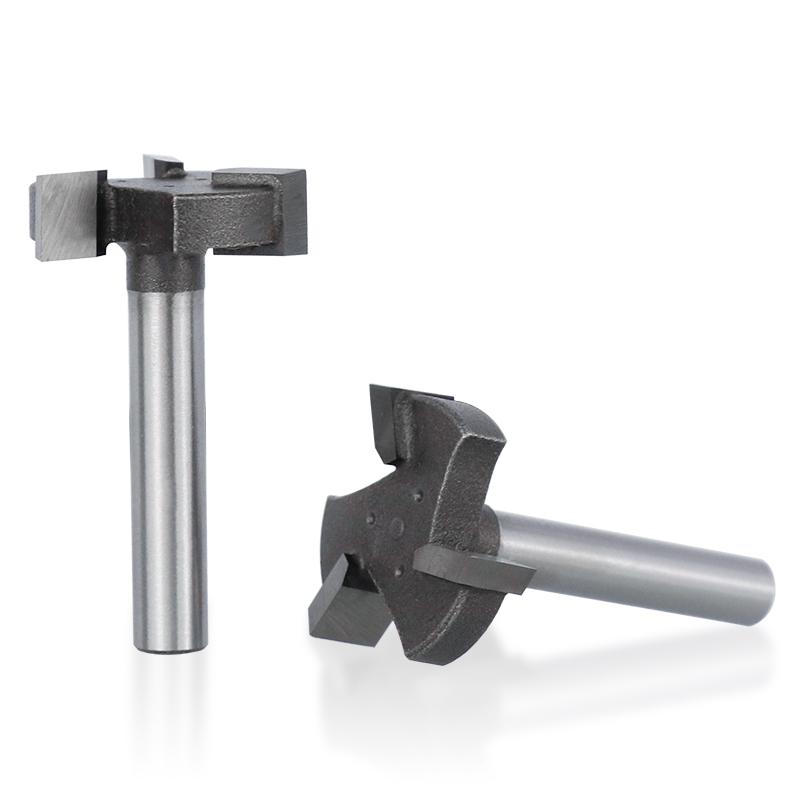 Spoilboard Surfacing Router Bit 6mm & 6.11mm Shank, Slab Flattening Planer Bit for Woodworking, T-Slot Milling Cutter