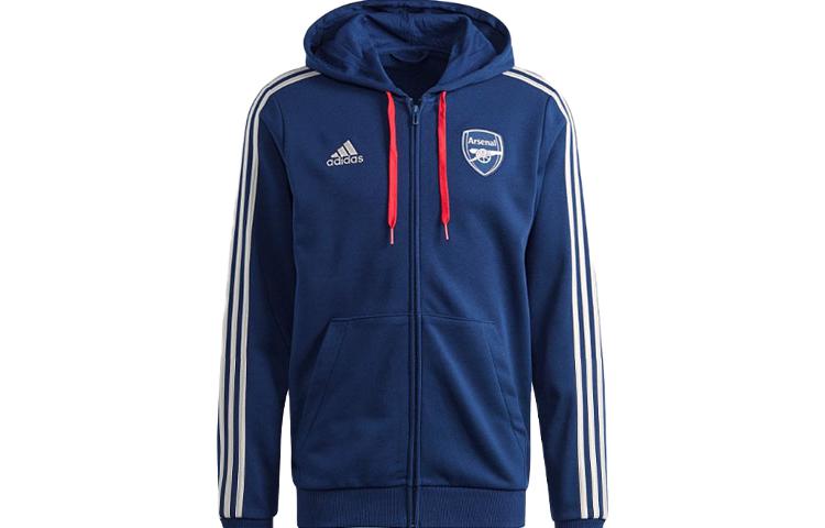 adidas Куртки Мужские Темно-синий Капюшон Умеренный Другое HZ2071