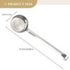 Flat Bottom Soup Ladle Stainless Steel Serving Spoon Measuring Scoop Pizza Sauce Spoon  Pizza