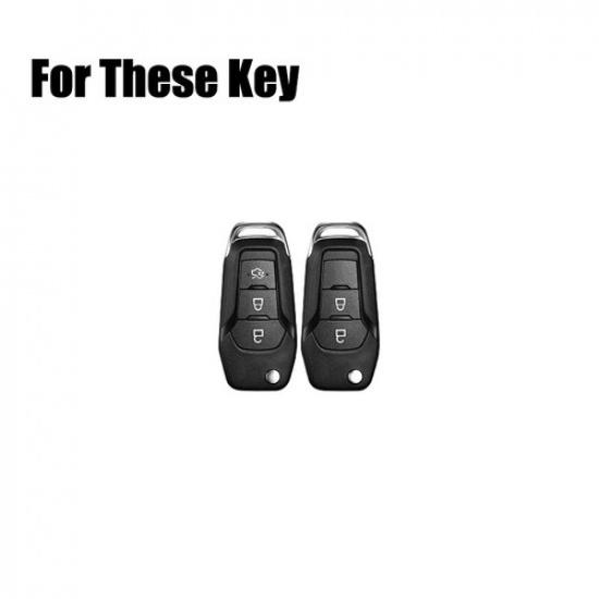 Zinc Alloy TPU Car Key Fob Case Cover For Ford F150 F450 Explorer Ranger Mustang