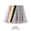 2025 Spring Women's European & American Style 3D Bow Multi-Layer Tulle Skirt