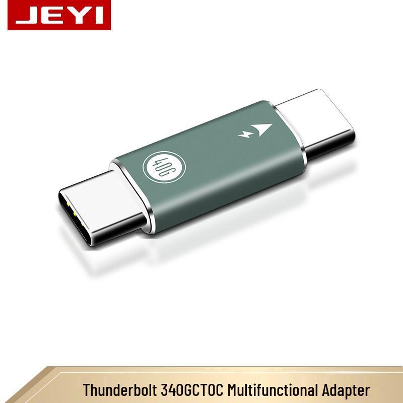 OTG-адаптер JiaYi USB-A на Type-C, USB 3.1, Thunderbolt 3, Быстрая зарядка 60 Вт, Многопортовый.