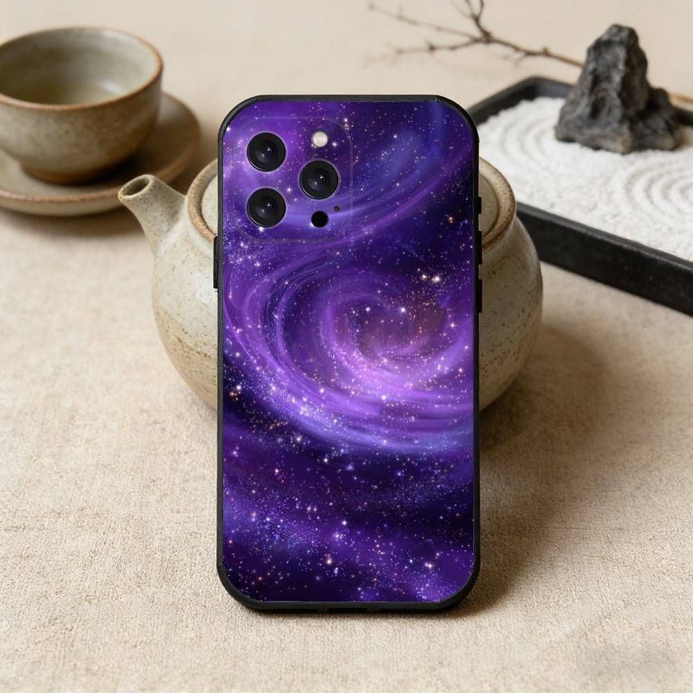 Чехол для телефона 'Космос для Галактической Вселенной' для iPhone 16, 15, 14, 13, 12, 17, Pro Max, Plus, Силиконовый Черный Чехол