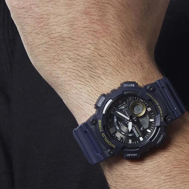 CASIO Men YOUTH Blue Watch AEQ-110W-2AVDF (Unisex) Japanese Korean Watches AEQ 110W 2AVDF