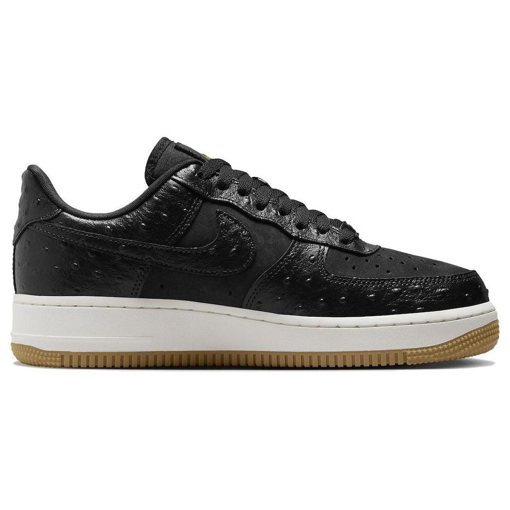 Nike Air Force 1 07 LX Black Ostrich Women Sneakers Sail Gum-Light-Brown DZ2708-002