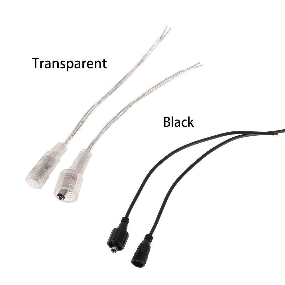 20 см светодиодная лента DC 5,5 x 2,1 мм мужской и женский разъем 2-контактный провод питания IP68 водонепроницаемый