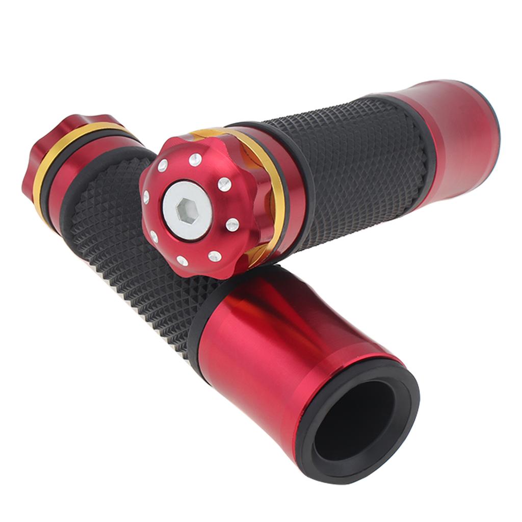 7/8 Inch 22 Mm Motorcycle Handlebar Grip Handle Bar Motorbike Hand Grips CNC for Motorcycle Motorbike Scooter Chopper Cafe Racer
