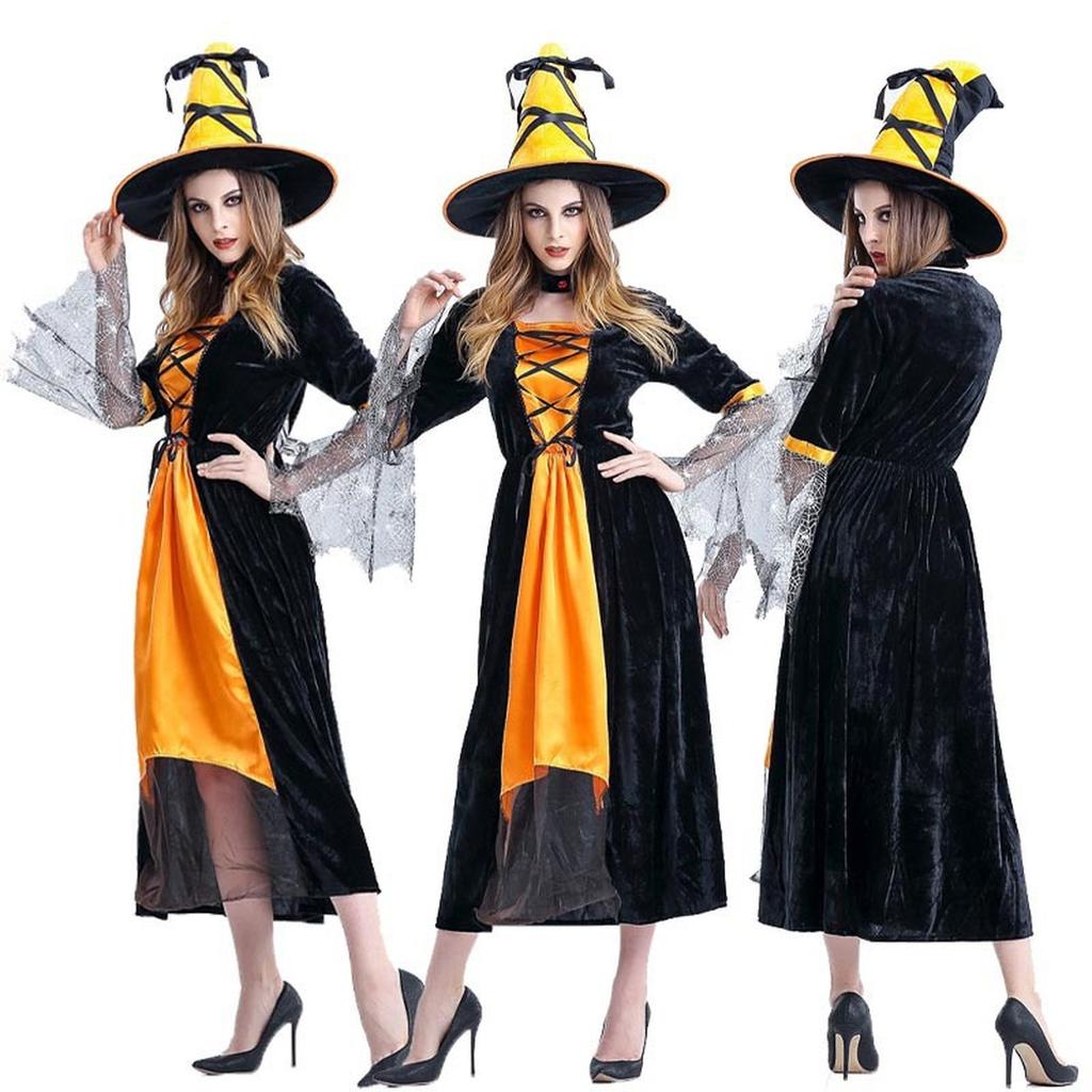 Halloween Costume, Witch Costume, Cosplay Costume, Witch Cosplay Performance Costume