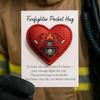 Pocket With Gift Card, Heart Pocket , Appreciation Of Gratitude, , For Firefighters,