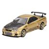 MINI GT Масштаб 1/64 Nissan Skyline GT-R R34 Top Secret Золотой Праворульный Эксклюзив для Японии Готовое изделие