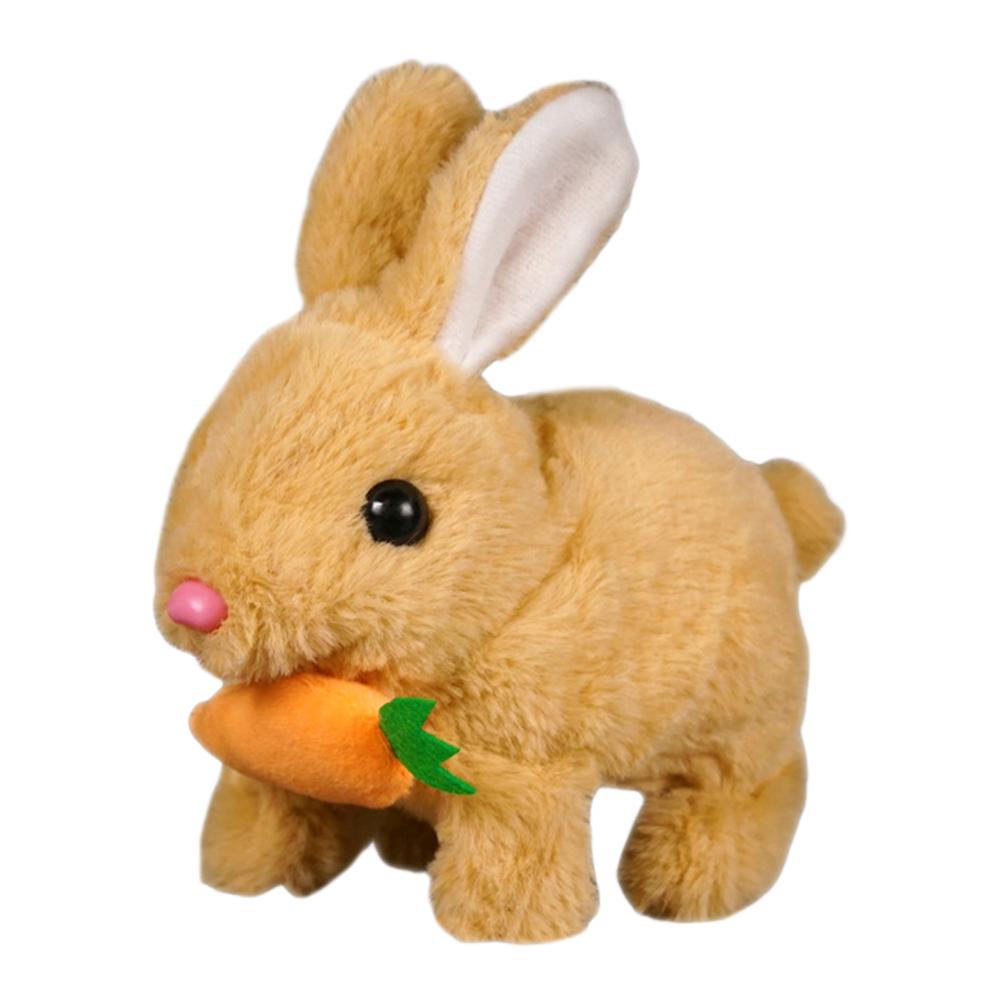 Realistic Bunny  with Sounds & Movements Walking Rabbit Educational  Jumping Twitching Shaking Ears Easter Gifts for Kids
