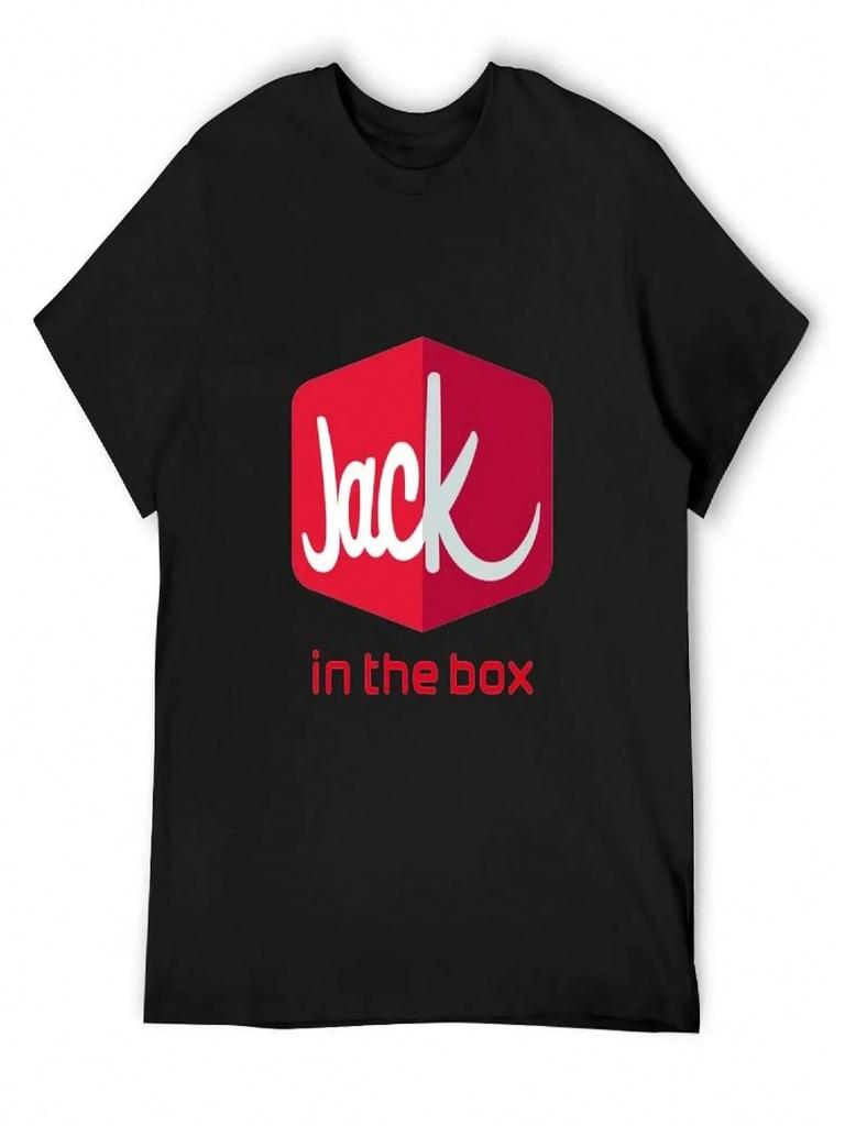 Футболка с логотипом Jack In The Box Новые Подарки и Футболки Индивидуальные Футболки Топы Оверсайз Футболка унисекс