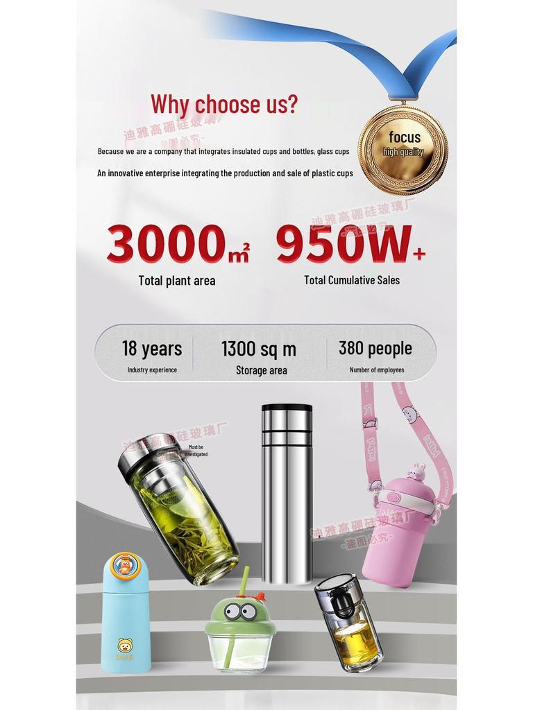 Новая термокружка из нержавеющей стали 316 с крышкой быстрого открытия и ситечком для чая