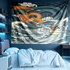 Charizard VS Blastoise Print Tapestry, Lightweight Wall Hanging, for Bedroom, Dorm, Living Room, Home Art Decor, Birthday Christmas Gift for Friends