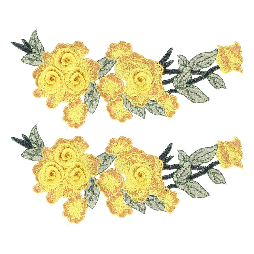 Вышитая нашивка пришивная цветок хлопок экологичный уникальный DIY аксессуары для одежды для жилетов шляп