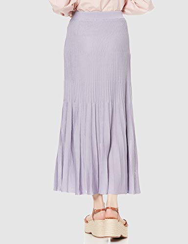 FRAY I.D. Women's Sheer Knit Flare Skirt FWNS211212 LAV F
