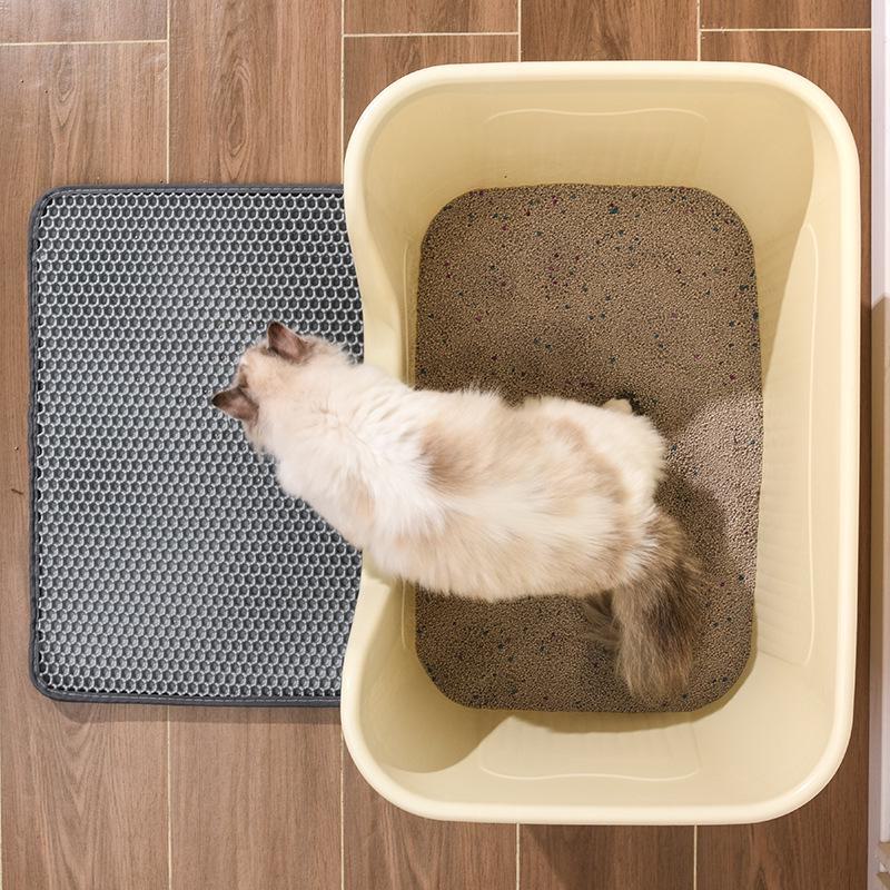 Очень большой полузакрытый лоток для кошек с защитой от брызг и совком