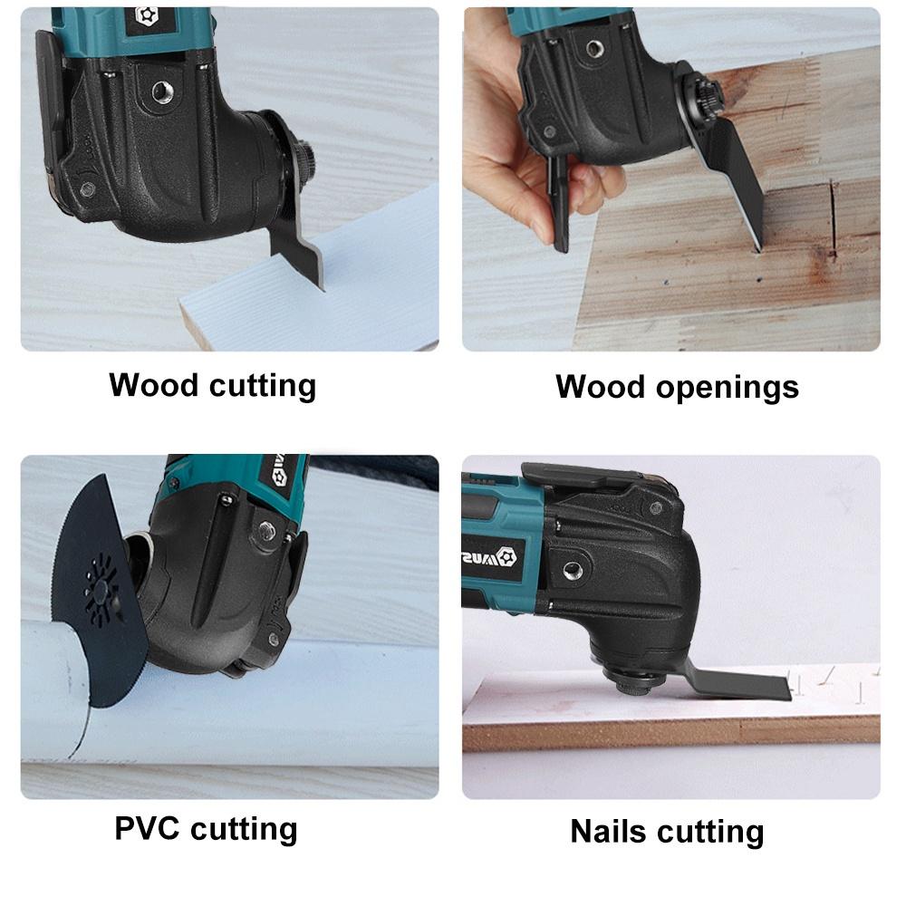 88VF 1600 Вт Беспроводные осциллирующие многофункциональные инструменты Электрический ремонтник 6 передач Электрический триммер пила Деревообрабатывающие электроинструменты с 2 батареями