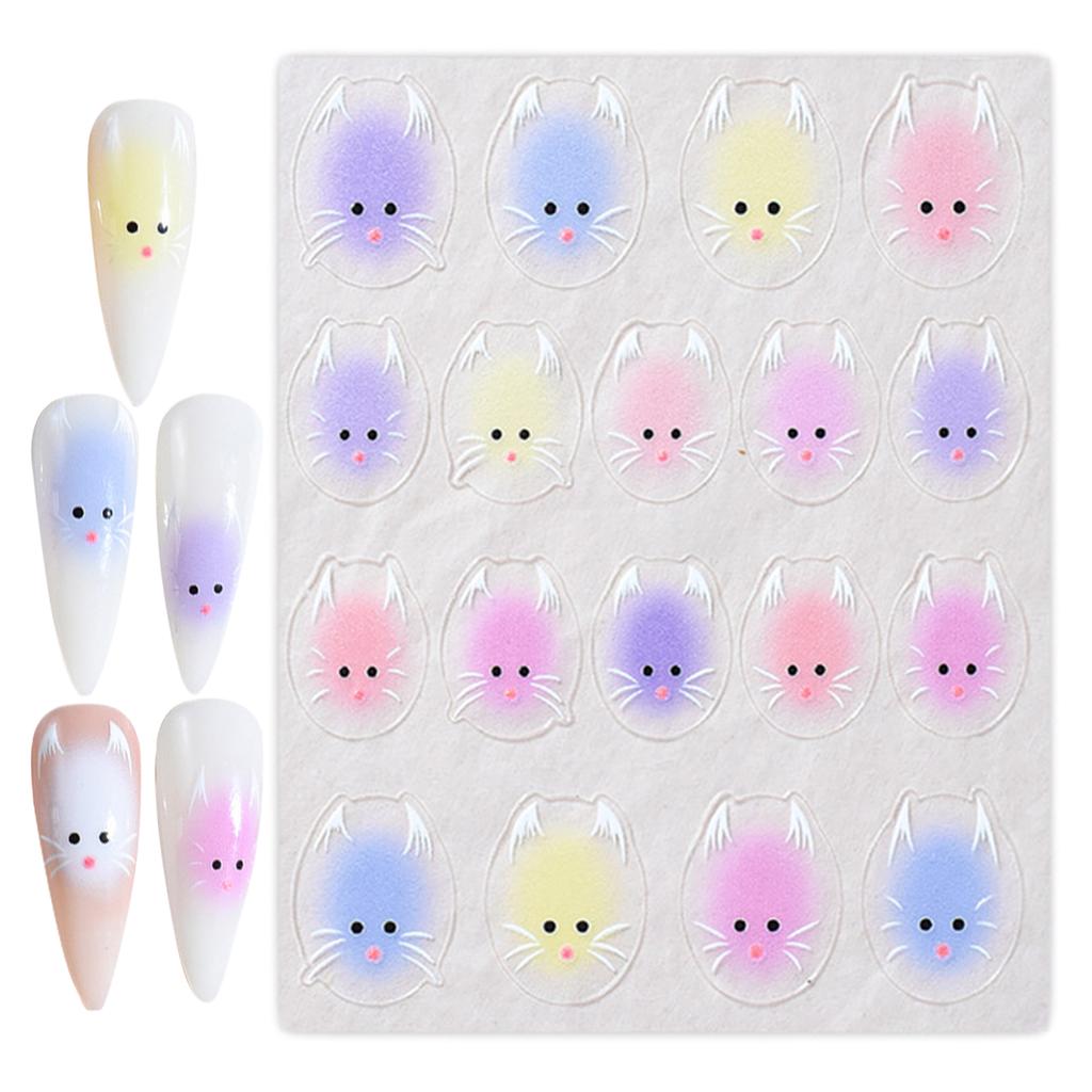 Наклейки для ногтей с кошками для дизайна ногтей 3D наклейки для ногтей с кошками для дизайна ногтей Наклейки для ногтей с кошками Поставка украшений для дизайна ногтей
