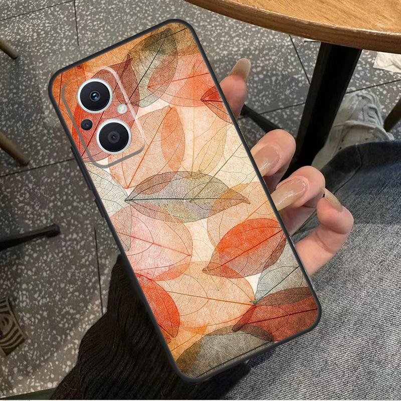 Colorful Leaves Case For OPPO Reno 10 Pro 4 5 6 7 8 Lite 8T 4Z 5Z OPPO Find X5 Lite X2 X3 Neo X6 Pro Cover