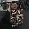 Snake Skin Leopard Print Phone Case for Apple XS/78, 13, 14, 15, 16, 17 Pro Max - Premium & Trendy.