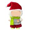Christmas Costume Set 17cm Doll Outfit Santa Claus Clothes Santa Hat Dress Accessories Cute Dress Up Costume Set for Xmas Holiday Winter Gifts