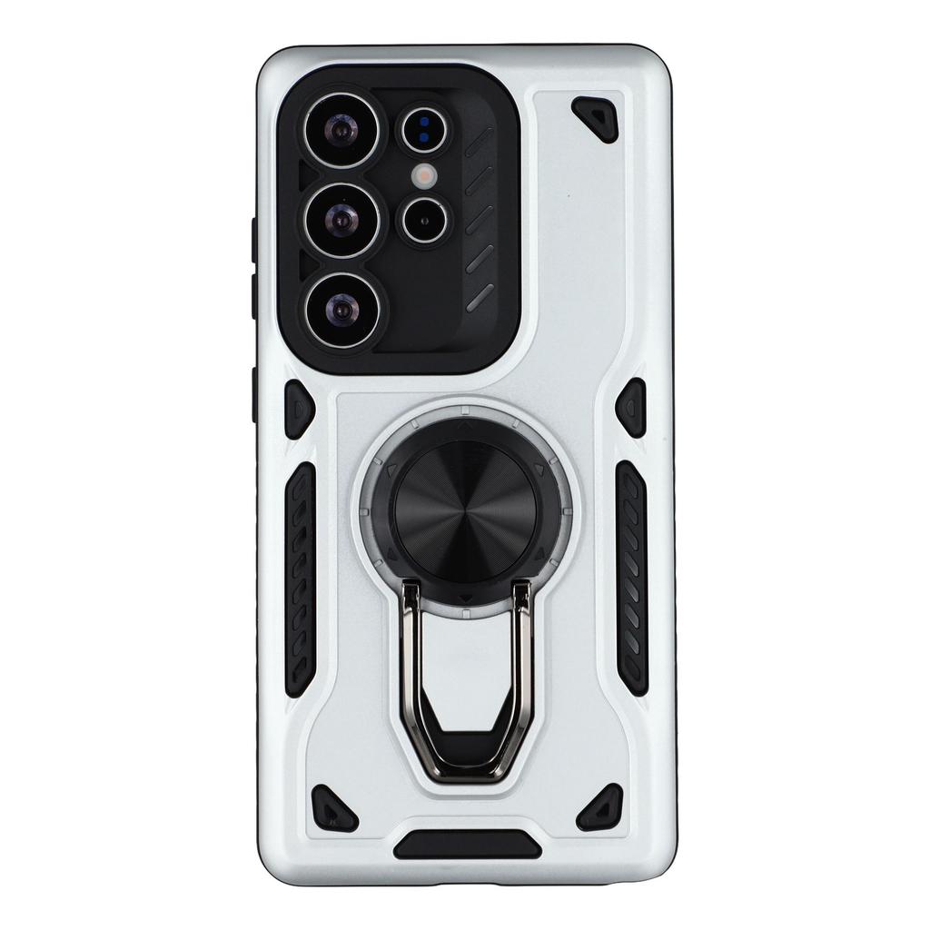 Чехол для Samsung Galaxy S24 Ultra с подставкой, противоударная задняя крышка для телефона из ТПУ+ПК