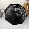 Dark Theme Automatic Umbrella, Lightweight & Portable, 8 Rib, Perfect for Outdoor Travel, Birthdays, Christmas, Gifts.