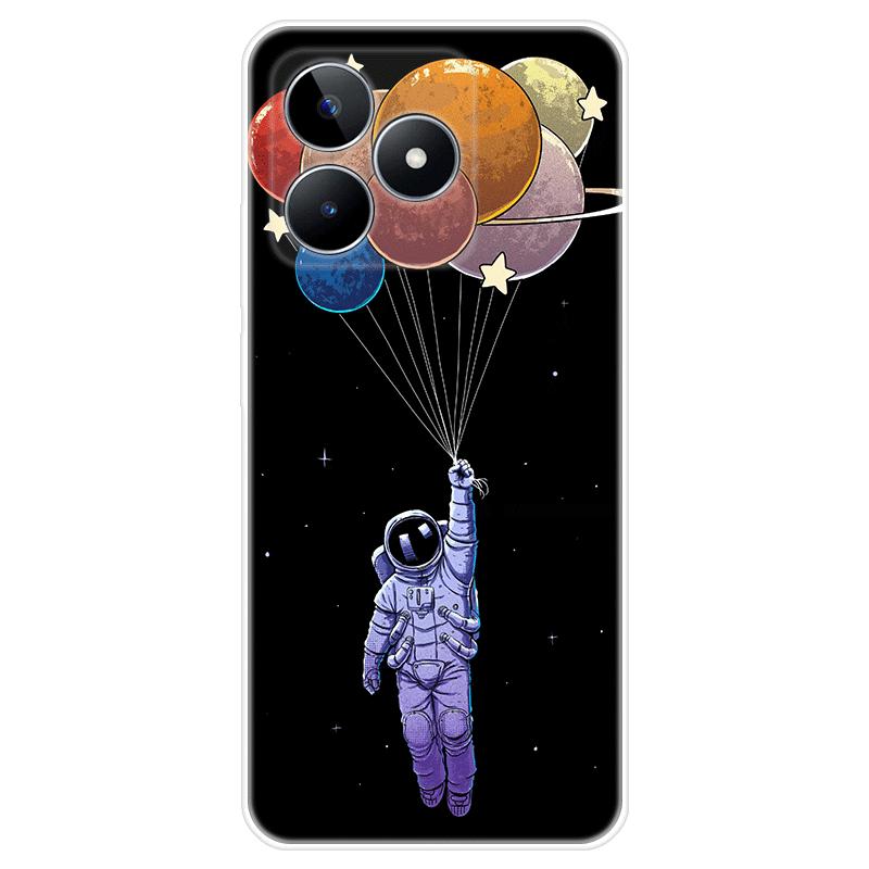 Мягкий силиконовый чехол для Realme C51, окрашенная ТПУ задняя крышка, чехол Realme C51