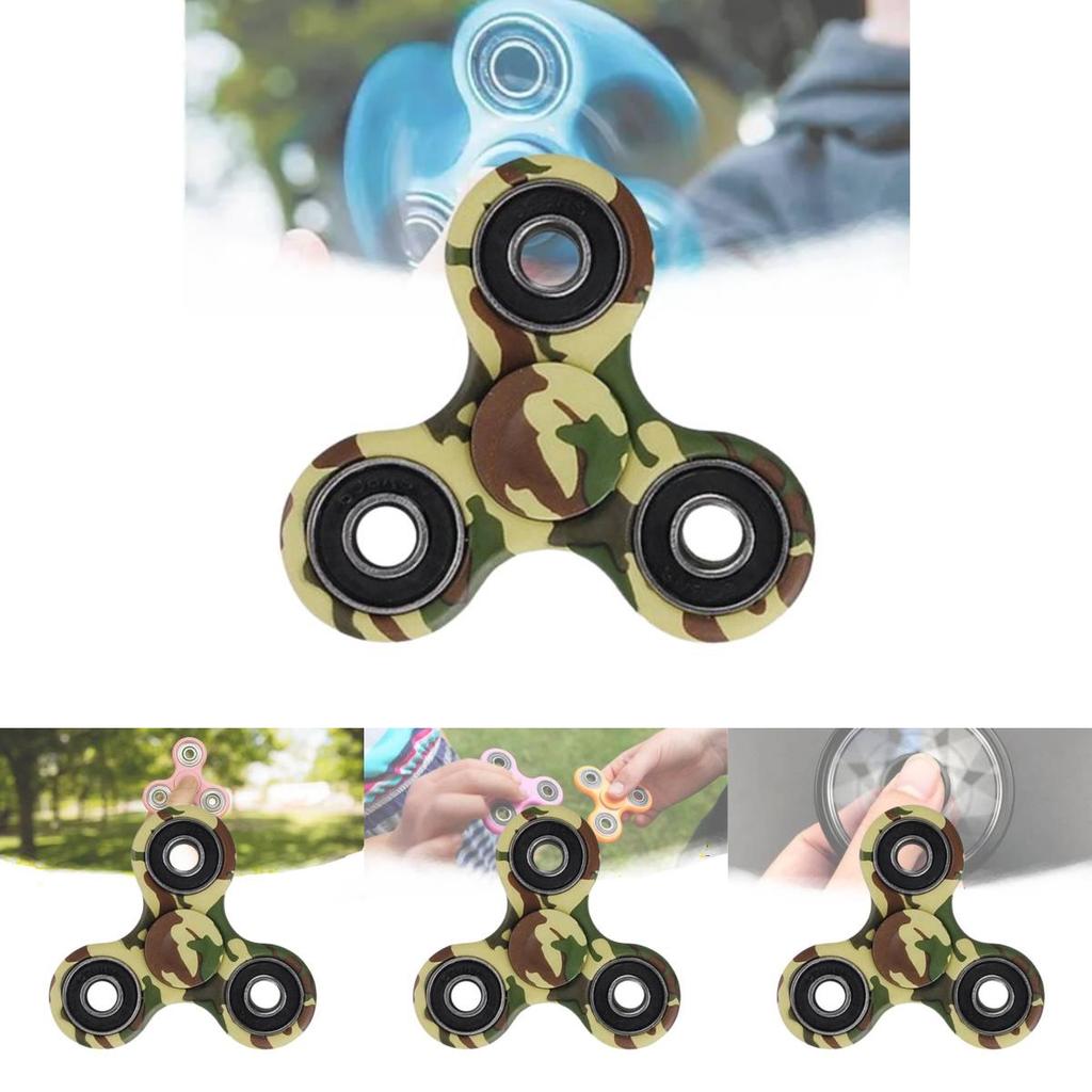 Красочный пластиковый спиннер для пальцев детская игрушка желтая мультяшная иллюстрация