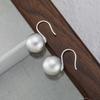 Серьги из стерлингового серебра 925 пробы для женщин Модные Простые Блестящие Шарики Серьги Украшения Предотвращение Аллергии Вечеринка Рождественские Аксессуары