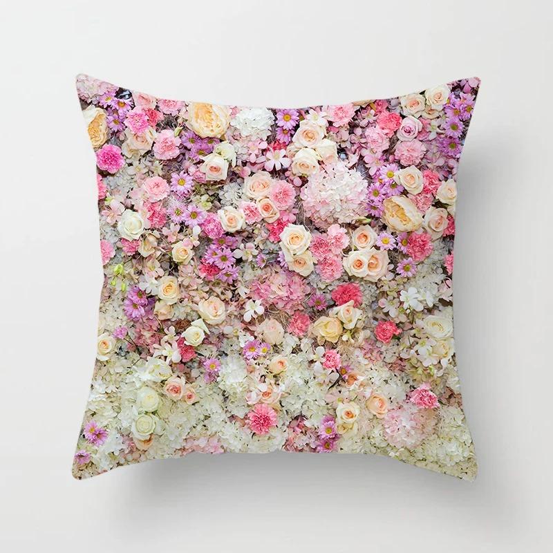Офис Гостиная Дом Наволочка Автомобиль Украшения Красивый Цветочный Принт Наволочка