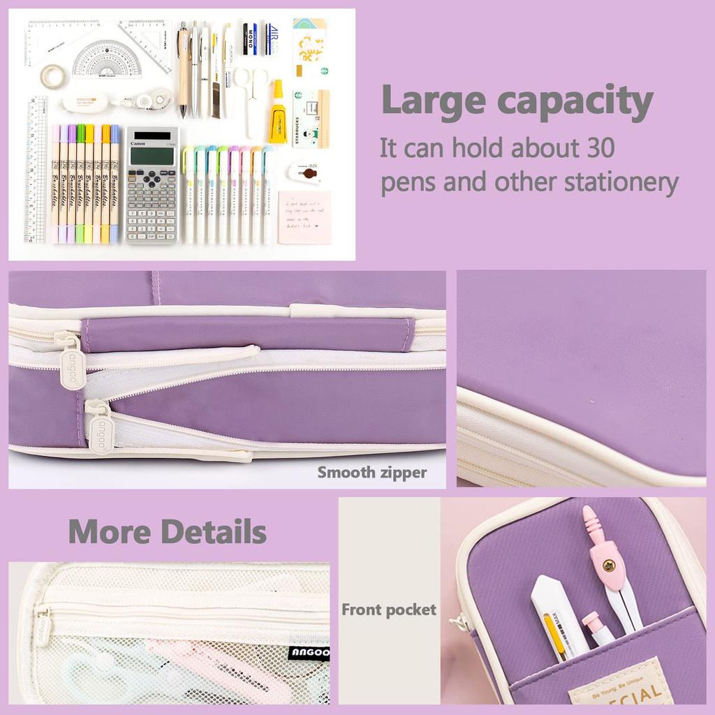 Pencil Cases Large Capacity Pencil Bag Pouch Holder Box for Girls Office Students Organizer School Stationery Supplies
