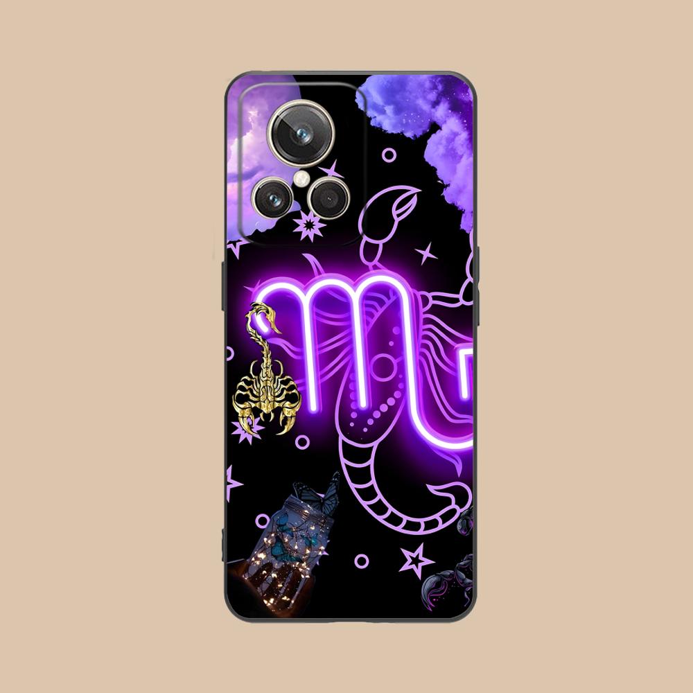 Zodiac Sign Scorpio Phone Case for Realme 15 14 13 12 11 10 9 Pro Plus T i Lite 5G Soft TPU Shockproof Cover