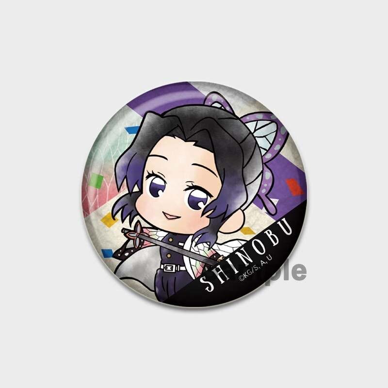 Эмалированная булавка Kimetsu No Yaiba, 58 мм, значки в стиле аниме, значки из сплава для рюкзаков, милые броши, ювелирные аксессуары, подарки
